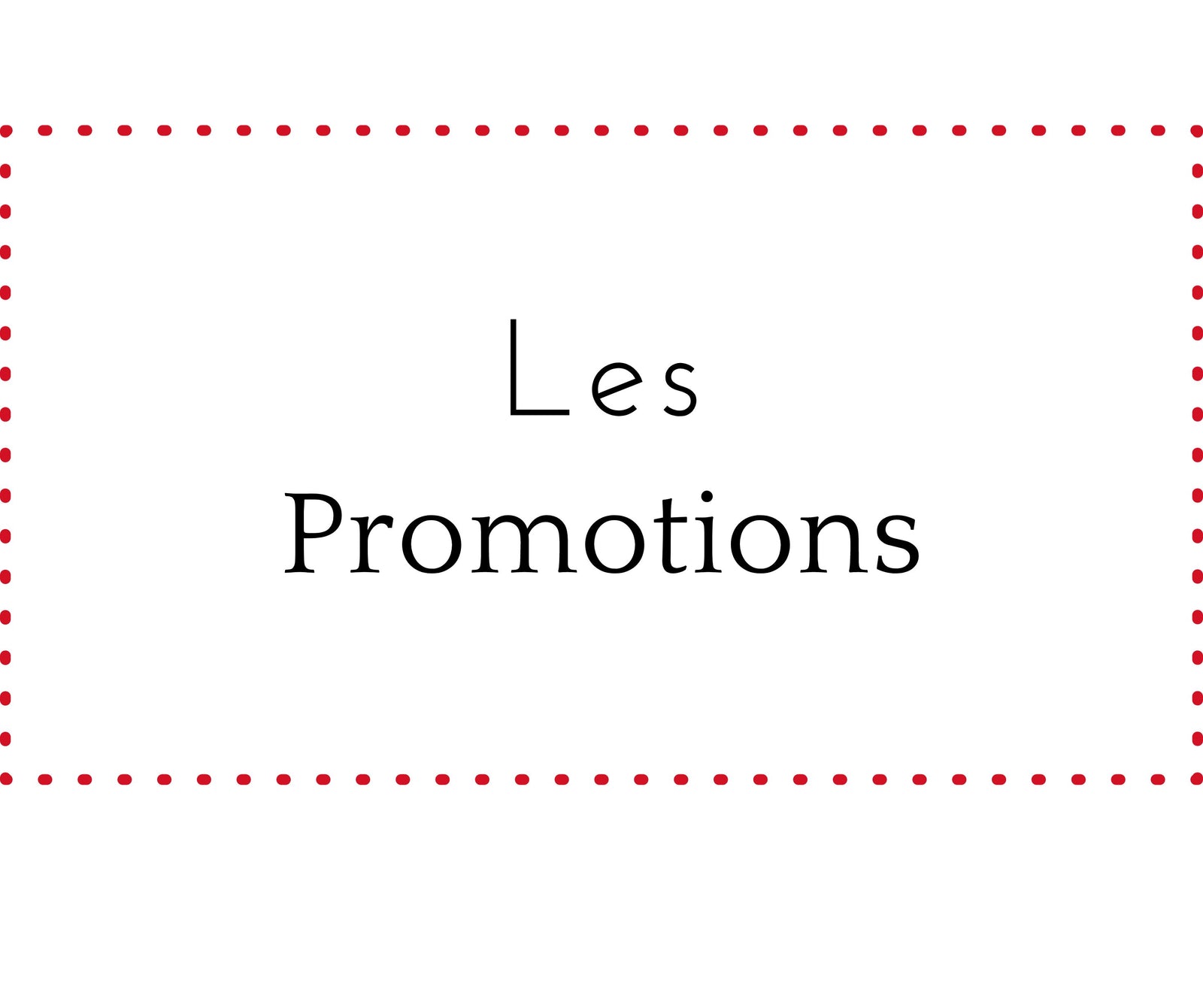 Promotions