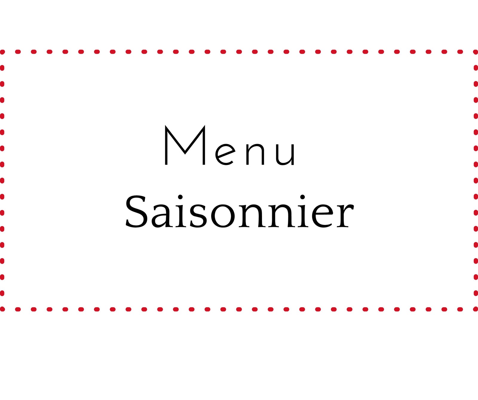 Menu santé