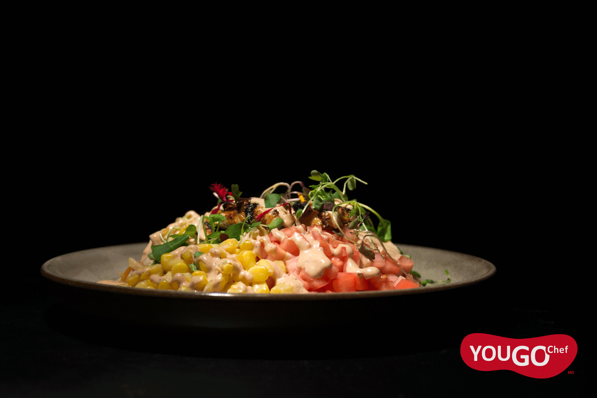 Bol BBQ sur riz sauvage