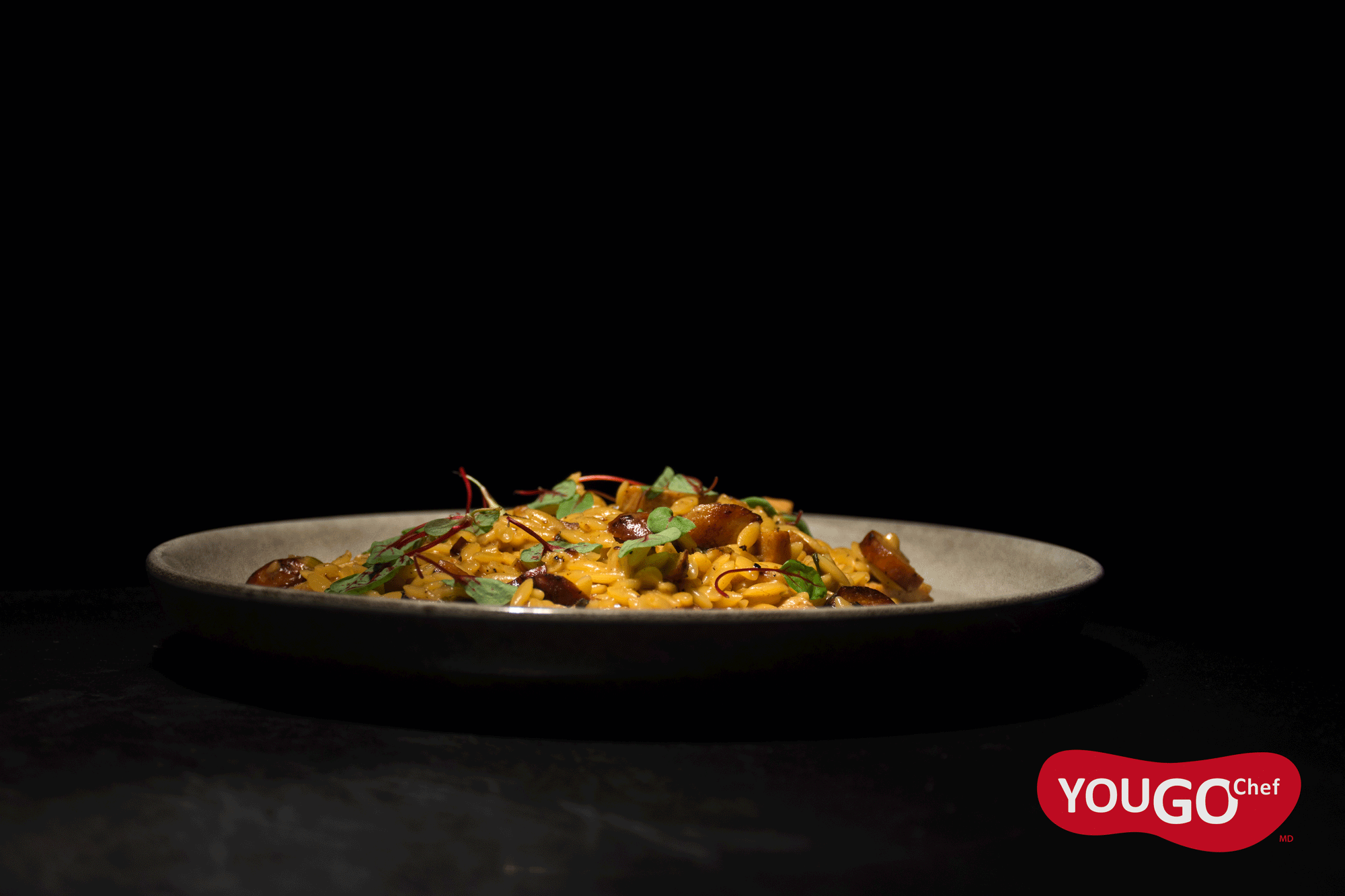 Orzotto à la saucisse cajun