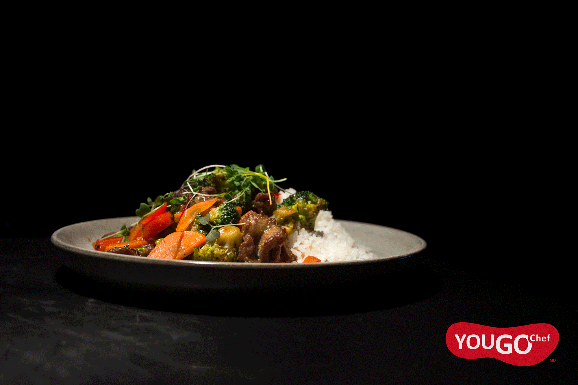 Boeuf Thaï aux brocolis et légumes