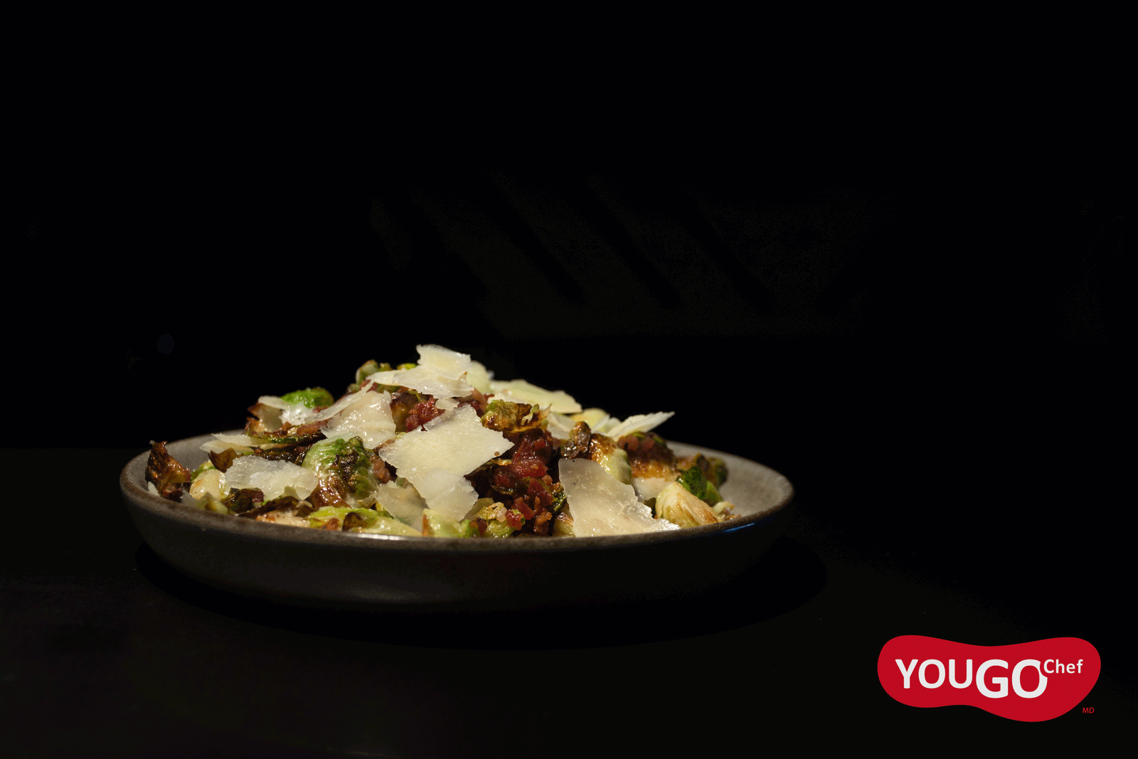 Accompagnement de choux de bruxelles au bacon