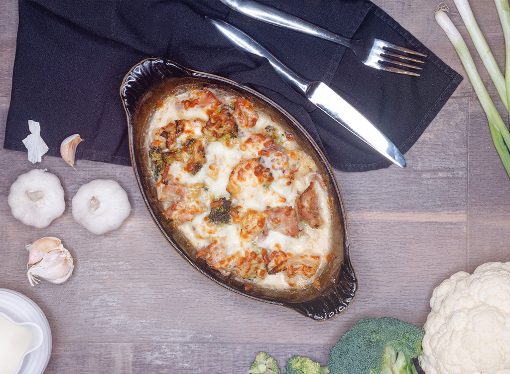Gratin de poulet et légumes