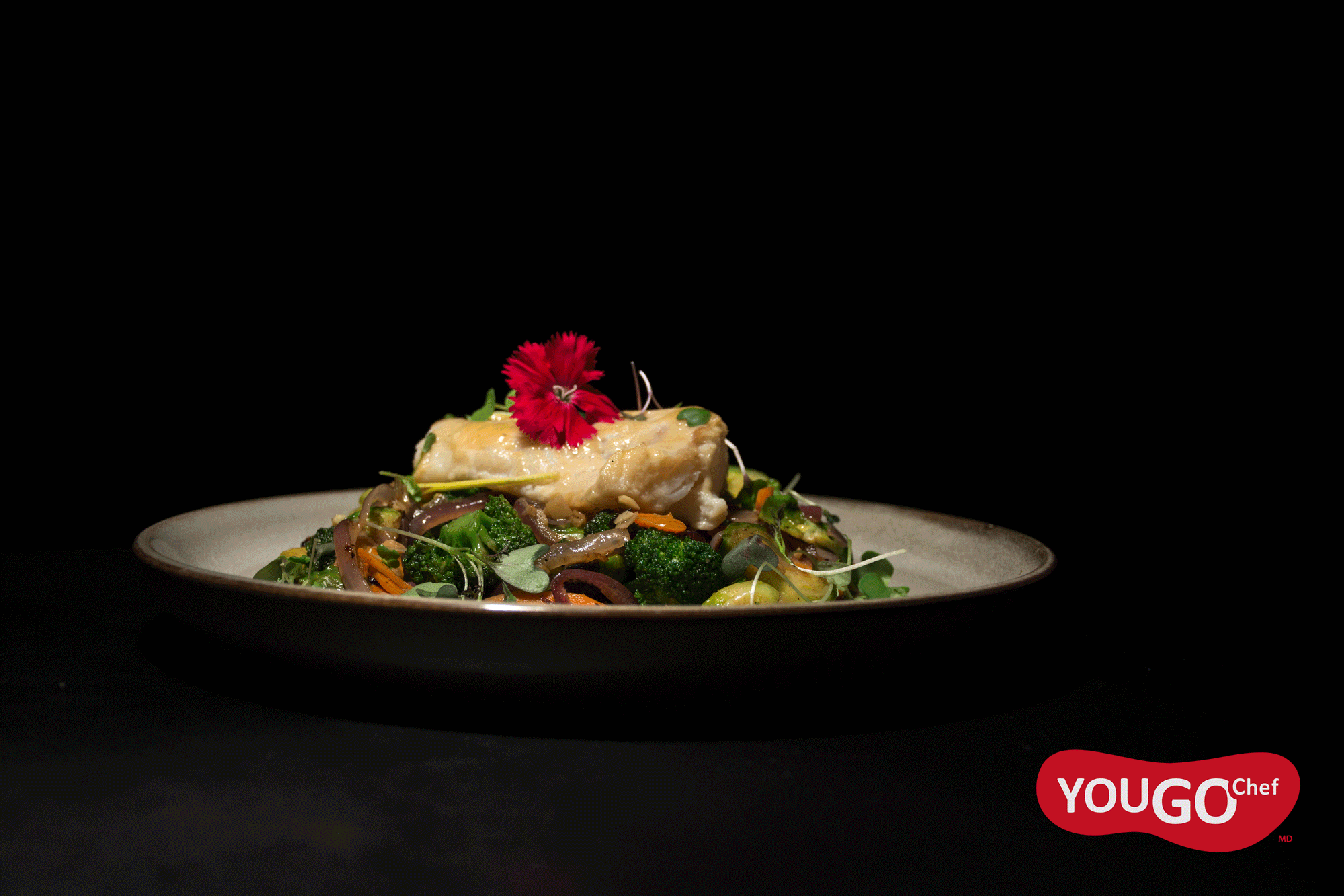 Morue poêlée tzatziki sur coucous israélien