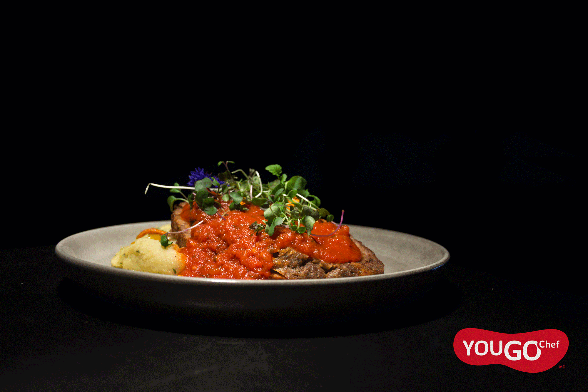 Pain de viande au bacon sauce tomate