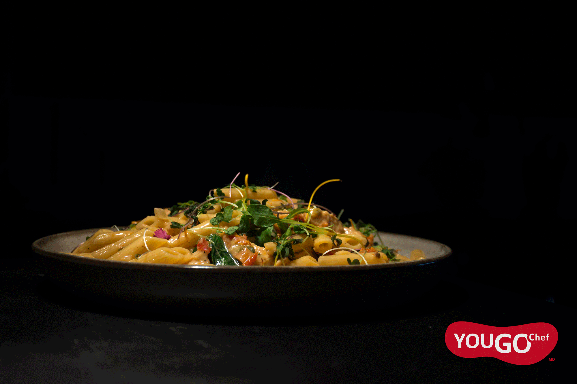 Penne au poulet toscane