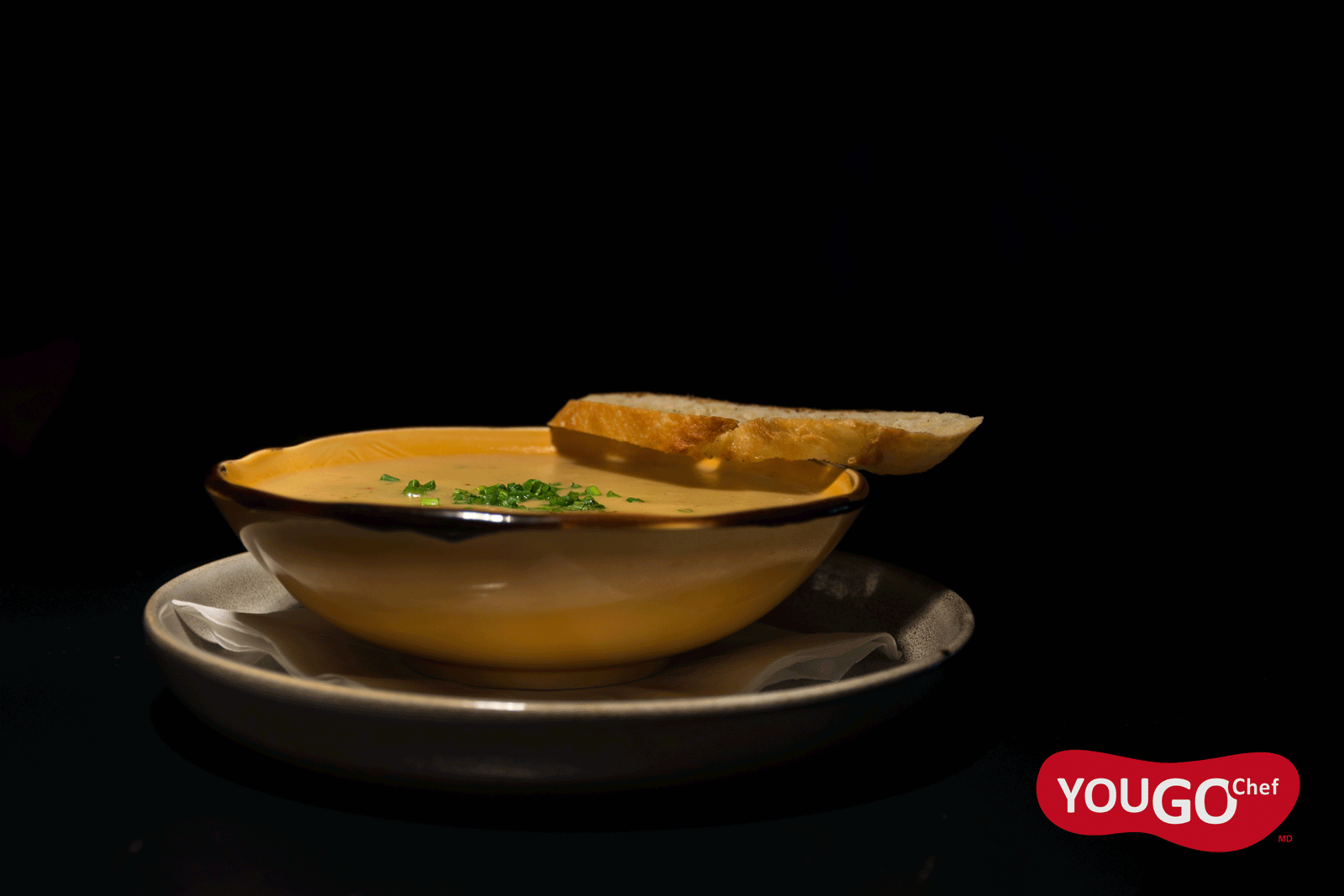 Potage parmentier au bacon