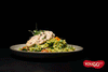 Salade d&#39;orzo et poulet grillé
