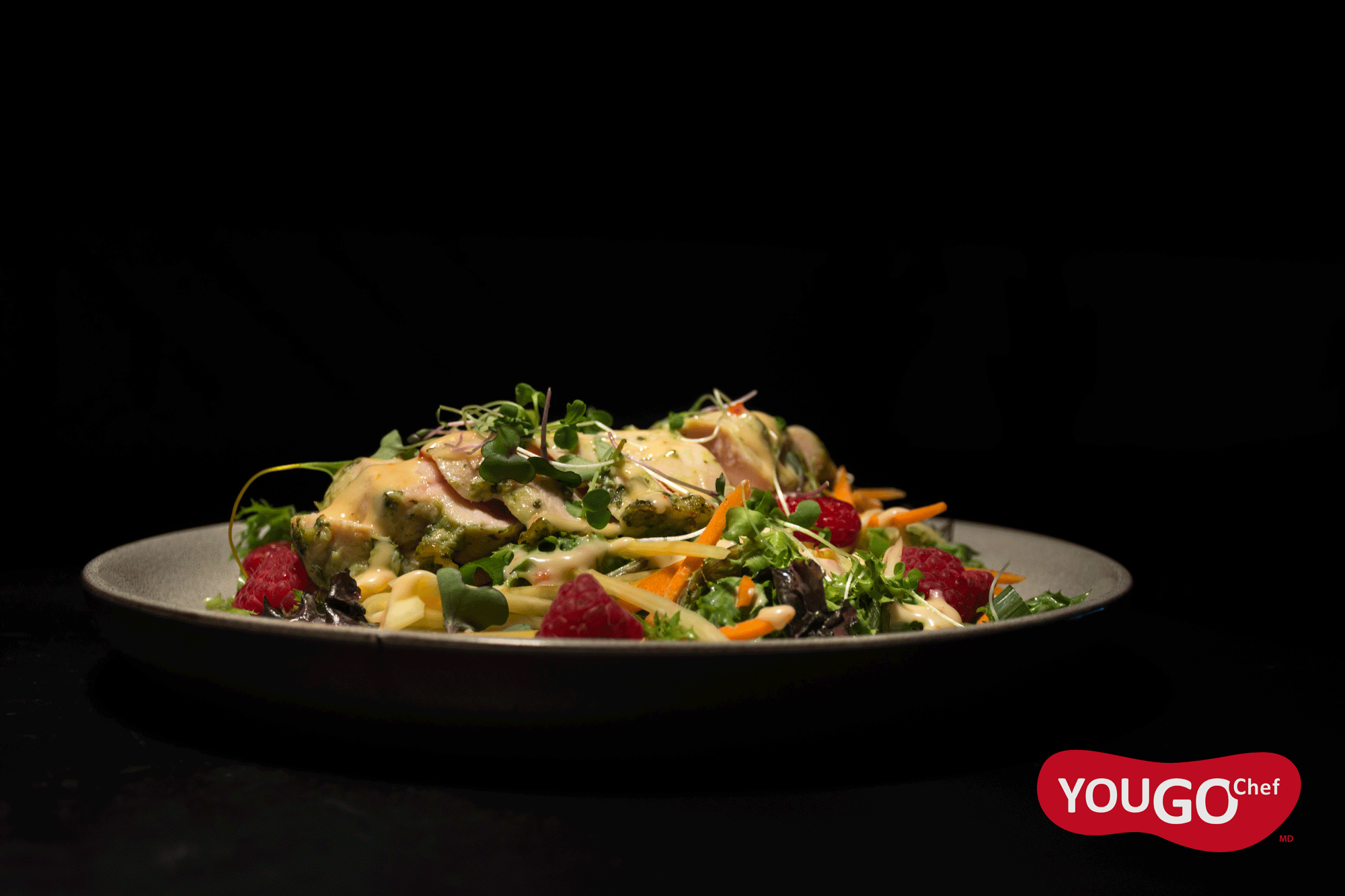 Cali Style Salad with Marinated Chicken