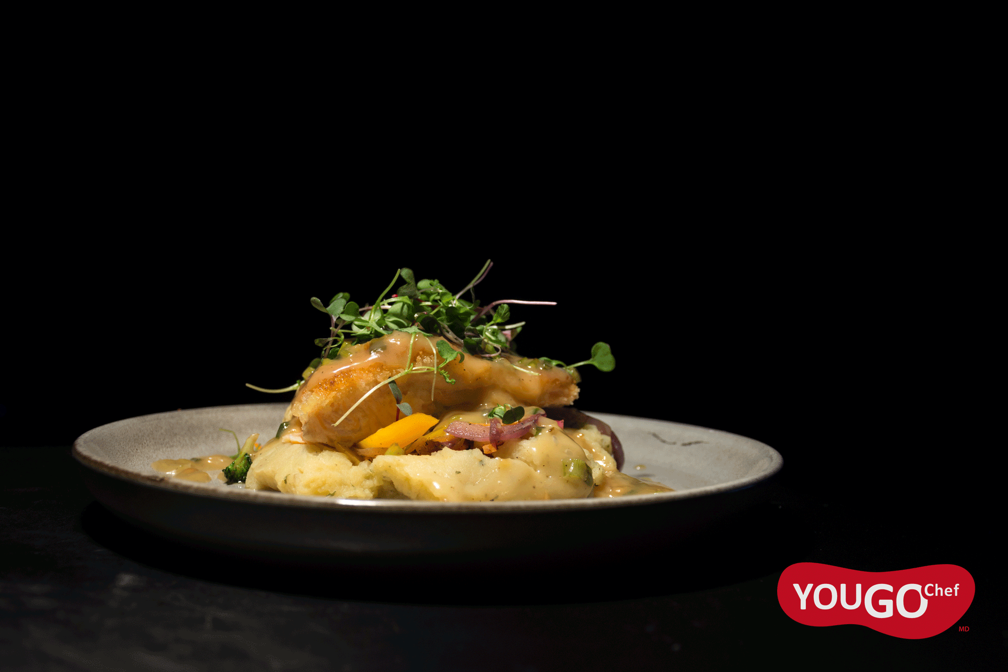 Pavé de saumon en croûte sauce à l'érable