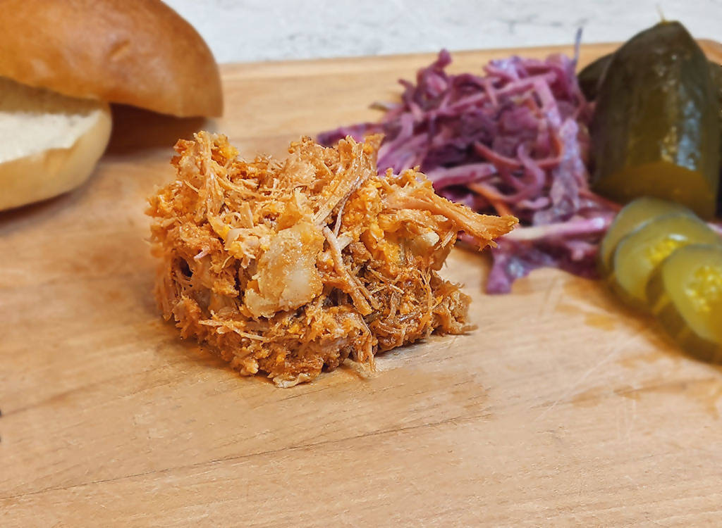 Porc effiloché fumé maison